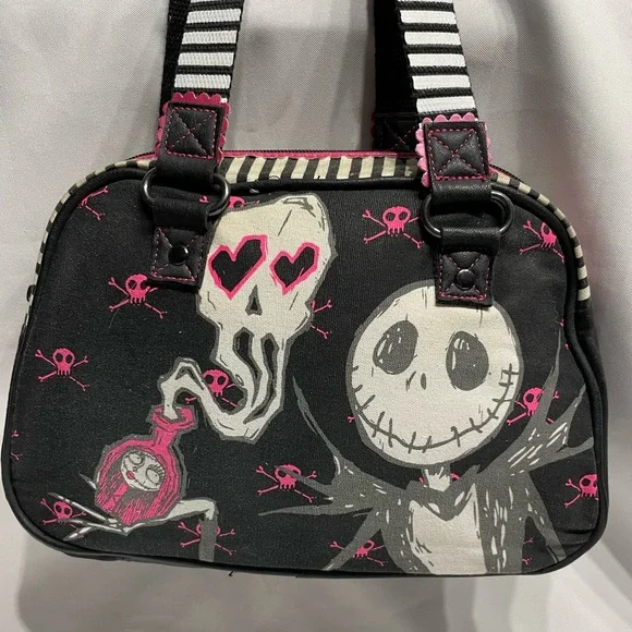 Disney Nightmare Before Christmas Jack Skellington Purse Good Condition - Picture 2 of 9